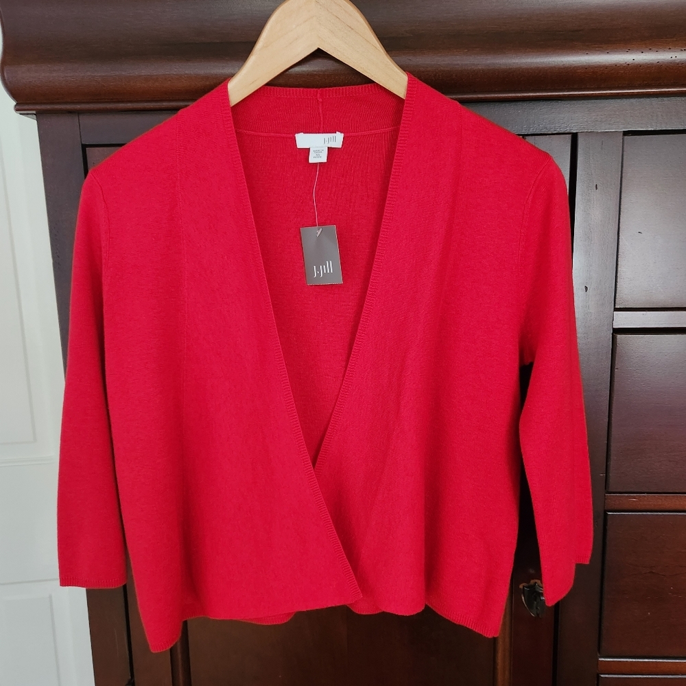 NWT JJill open cardigan